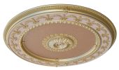 Rose Gold Round Chandelier Ceiling Medallion 63