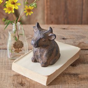 Rustic Mini Tabletop Bull