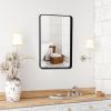 Rectangular Wall Mount Bathroom Mirror with Solid Steel Frame