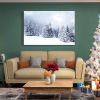 Winter Pine Forest Christmas Gift Painting For Christmas Gift, Decoration For Christmas Eve Office Living Room, Bedroom Decor-Ready To Hang