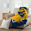 WEST VIRGINIA OFFICIAL NCAA "Halftone" Micro Raschel Throw Blanket; 46" x 60"