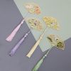 1pc Classical Folding Fan Dragon Fairy Crane Chinese Style Stationery Bookmarks Reading Newspapers Reading Marks Office Supplies