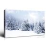 Winter Pine Forest Christmas Gift Painting For Christmas Gift, Decoration For Christmas Eve Office Living Room, Bedroom Decor-Ready To Hang