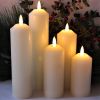 Candles with Timer; Halloween Candles; Battery Operated Candles; LED Candles Set of 5 Decorative Home Decor Candle