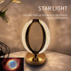 Desk Lamp Atmosphere Lamp Touching Control Bedside Suitable For Home Office Dimmable With USB Charging Port Acrylic Crystal Modern Luxury Rechargeable