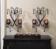 Midnight Elegance Candle Wall Sconces