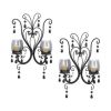 Midnight Elegance Candle Wall Sconces