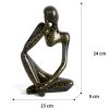 Nordic Art Abstract Thinker Statue Abstract Figure Sculpture Home Crafts Resin Statues Small Ornaments Office Room Desktop Decor