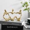 Nordic Art Abstract Thinker Statue Abstract Figure Sculpture Home Crafts Resin Statues Small Ornaments Office Room Desktop Decor